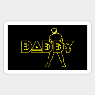 Daddy - Yellow Outline w/ Graphic Magnet